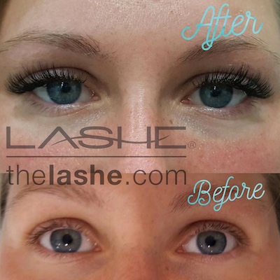 Eyelash extensions before and after13